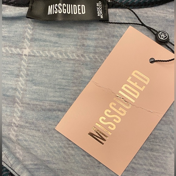 Missguided green and purple plaid dress - Picture 3 of 3